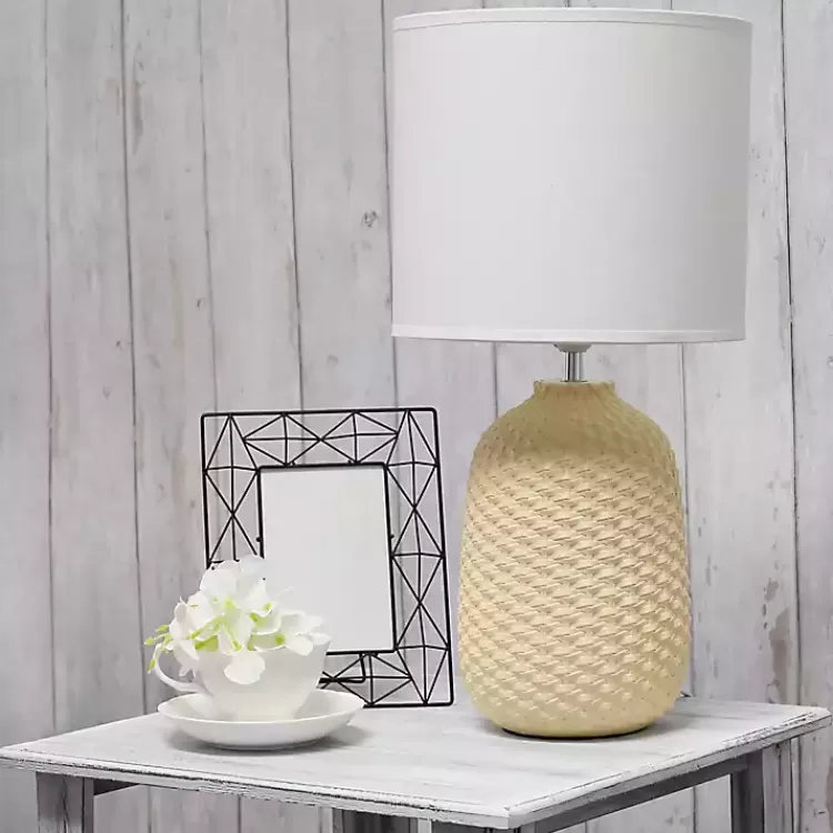 yellow_purled_ceramic_table_lamp_3.webp Purled Ceramic Table Lamp>Kirklands Home New